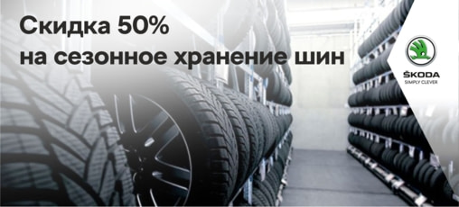Скидка 50% на сезонное хранение шин в Европа Авто